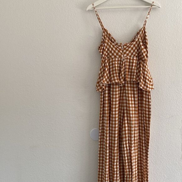 Saylor Gingham Yellow Jumpsuit - Picture 6 of 7